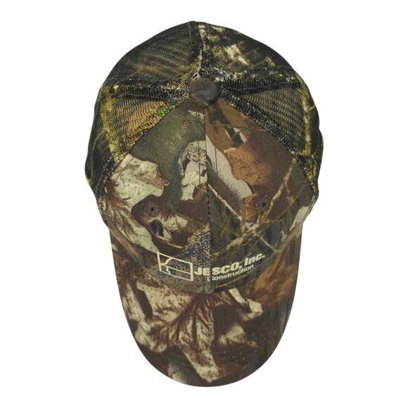 JESCO Construction Camo Mesh Strapback Cap Logo Trucker Baseball Hunting Hat - Picture 6 of 14